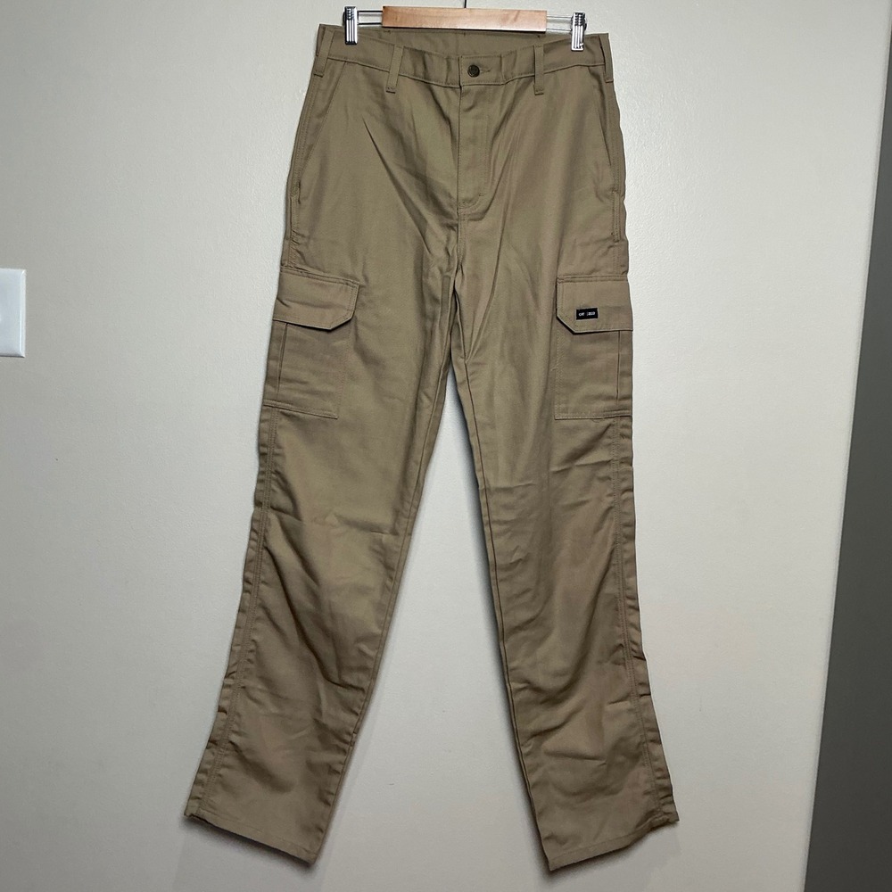 Tyndale Cargo Pants Mens 31x36 Tan FR Flame Resistant Workwear NWT